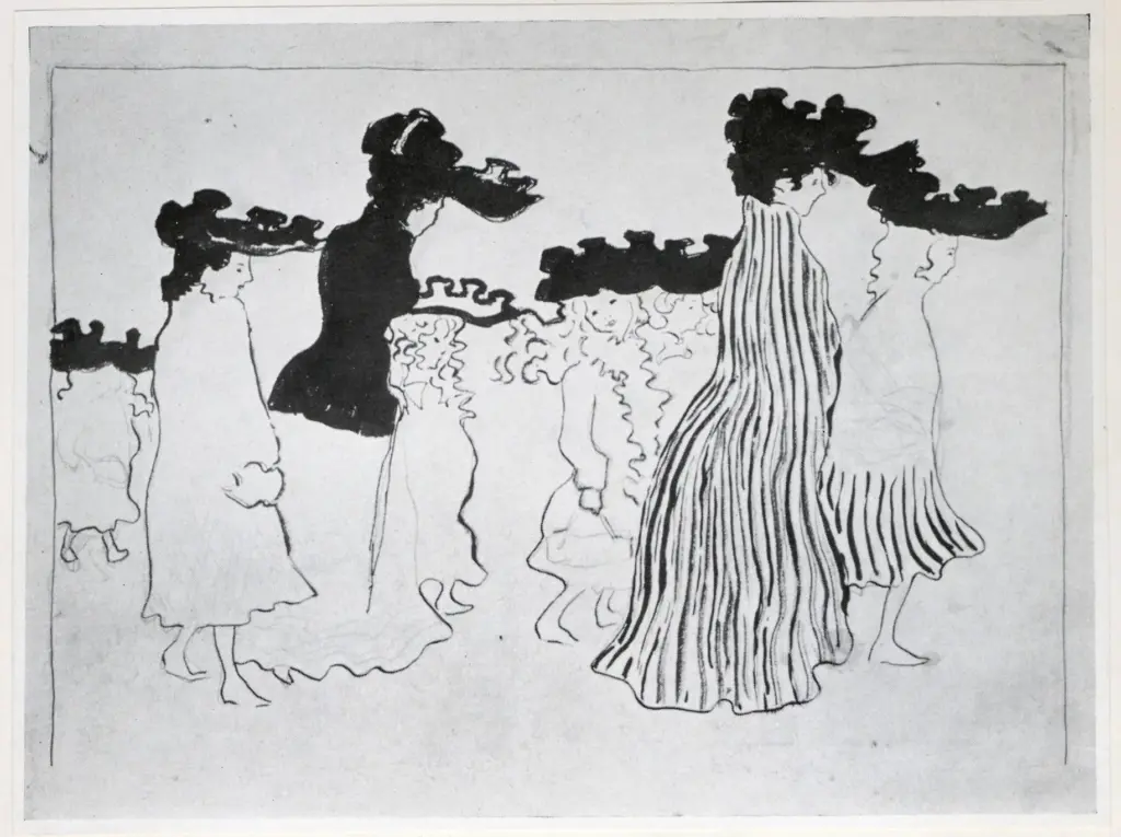 Anonimo , Bonnard, Pierre - sec. XIX - La passeggiata , fronte