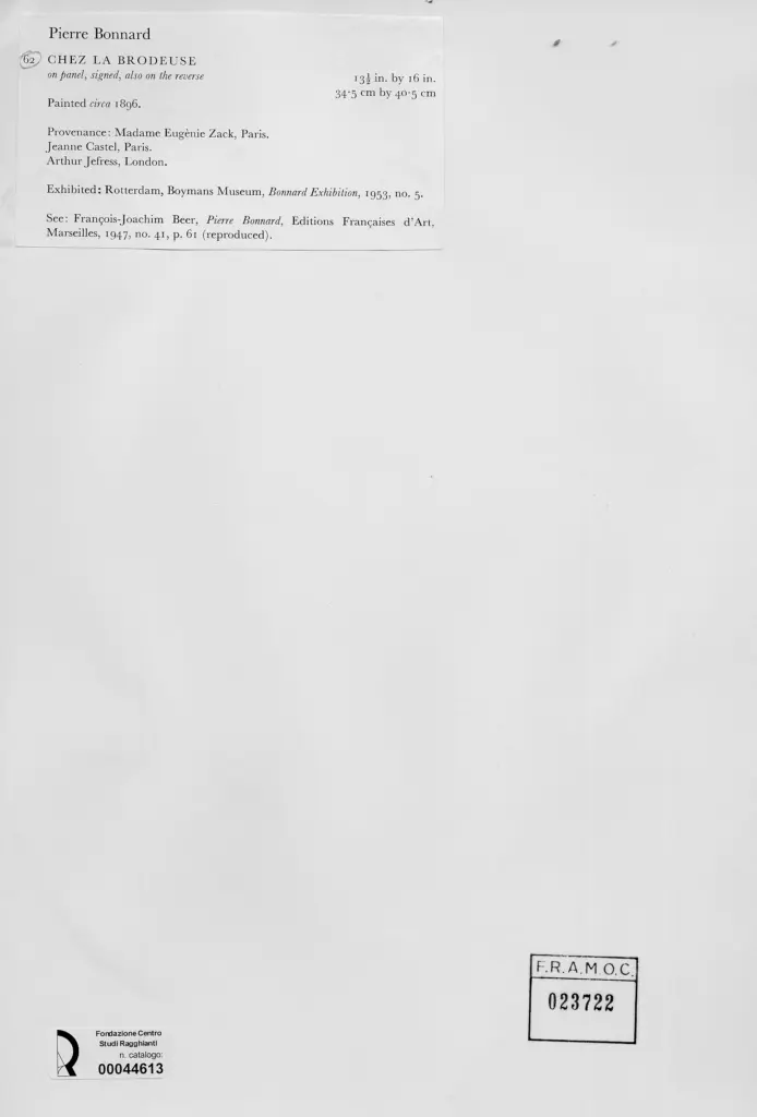 Anonimo , Bonnard, Pierre - sec. XIX , retro
