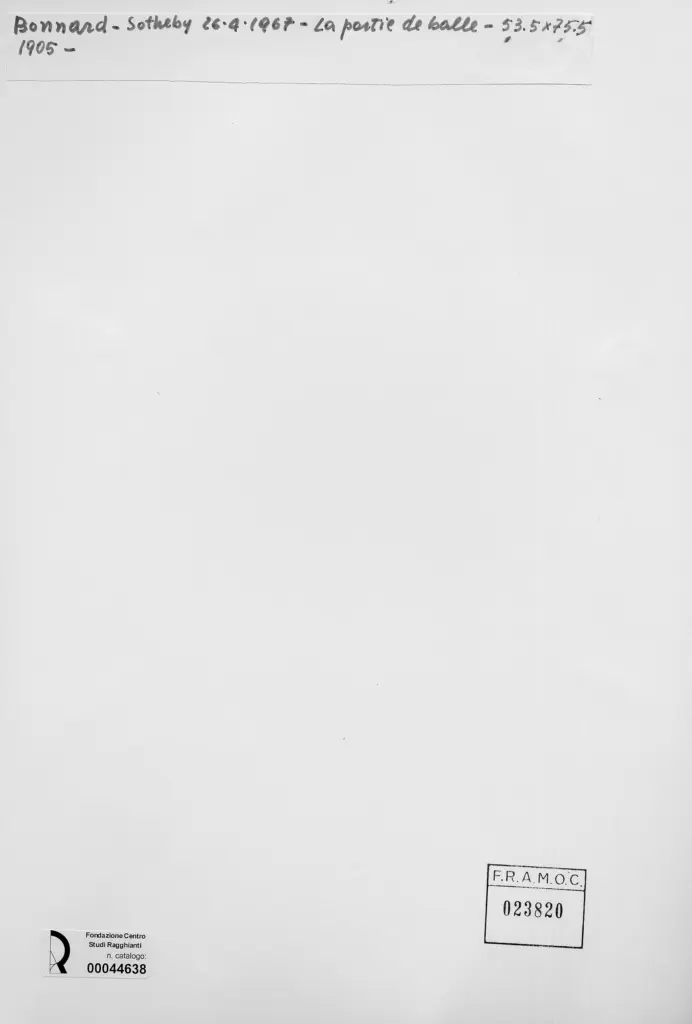 Anonimo , Bonnard, Pierre - sec. XX - La partita a palla , retro
