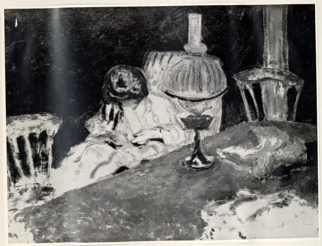 Bonnard, Pierre , Ragazza alla lampada