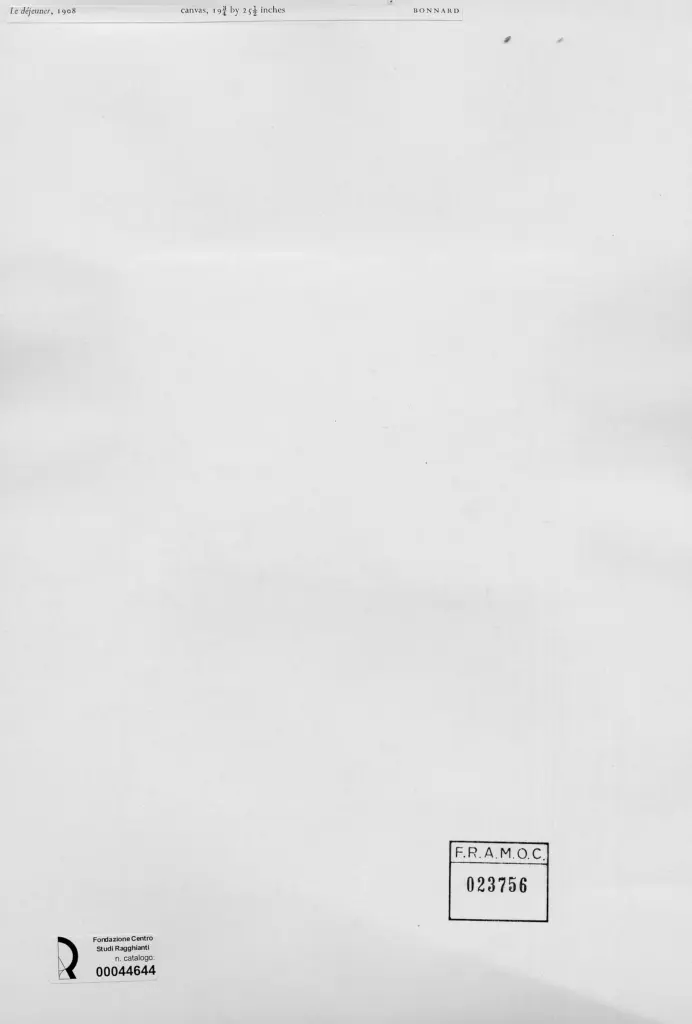 Anonimo , Bonnard, Pierre - sec. XX - La colazione , retro