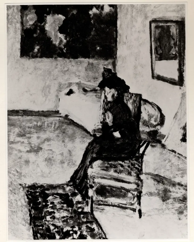 Anonimo , Bonnard, Pierre - sec. XX - Donna seduta , fronte