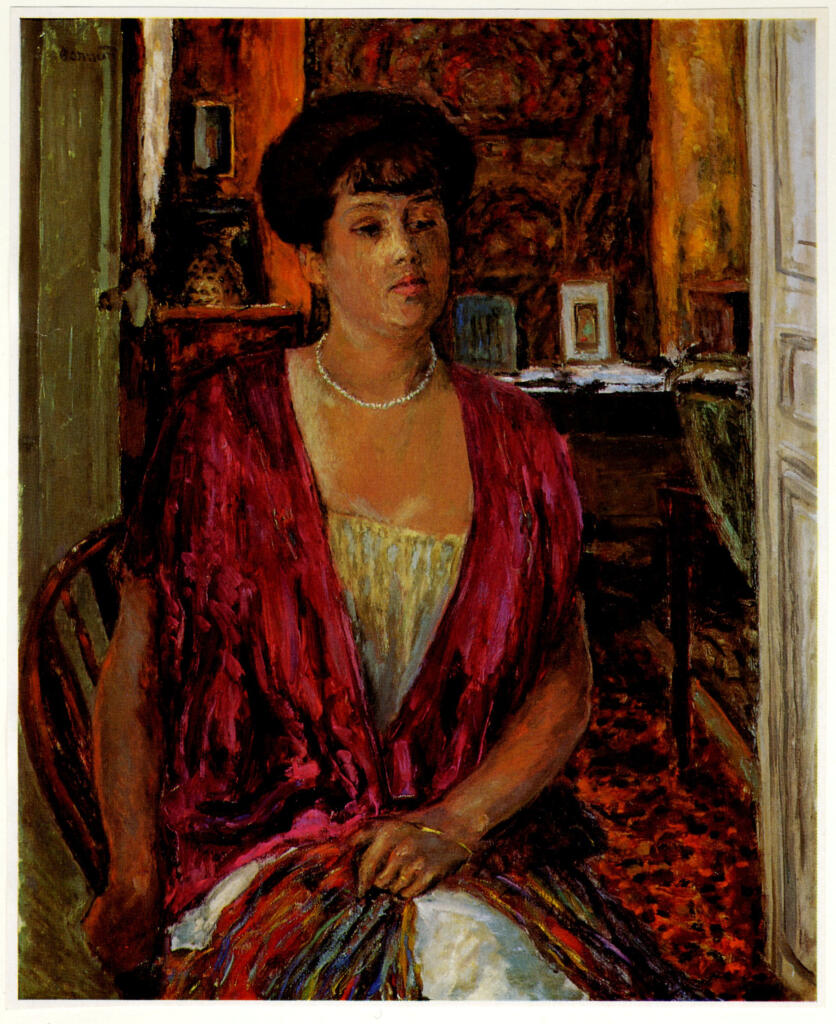 Anonimo , Bonnard, Pierre - sec. XX - Donna in un interno , fronte