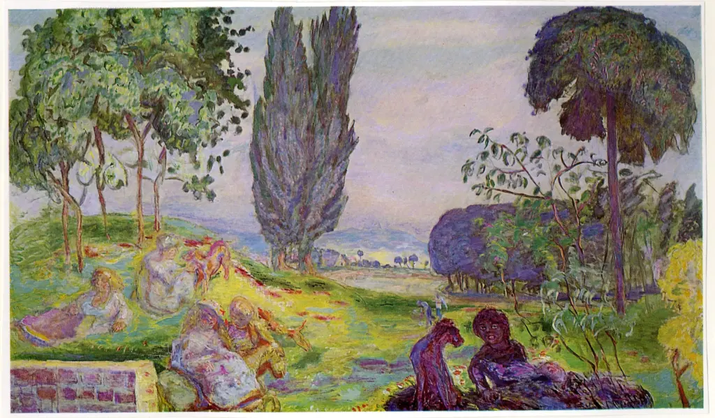 Anonimo , Bonnard, Pierre - sec. XX - Paesaggio animato , fronte