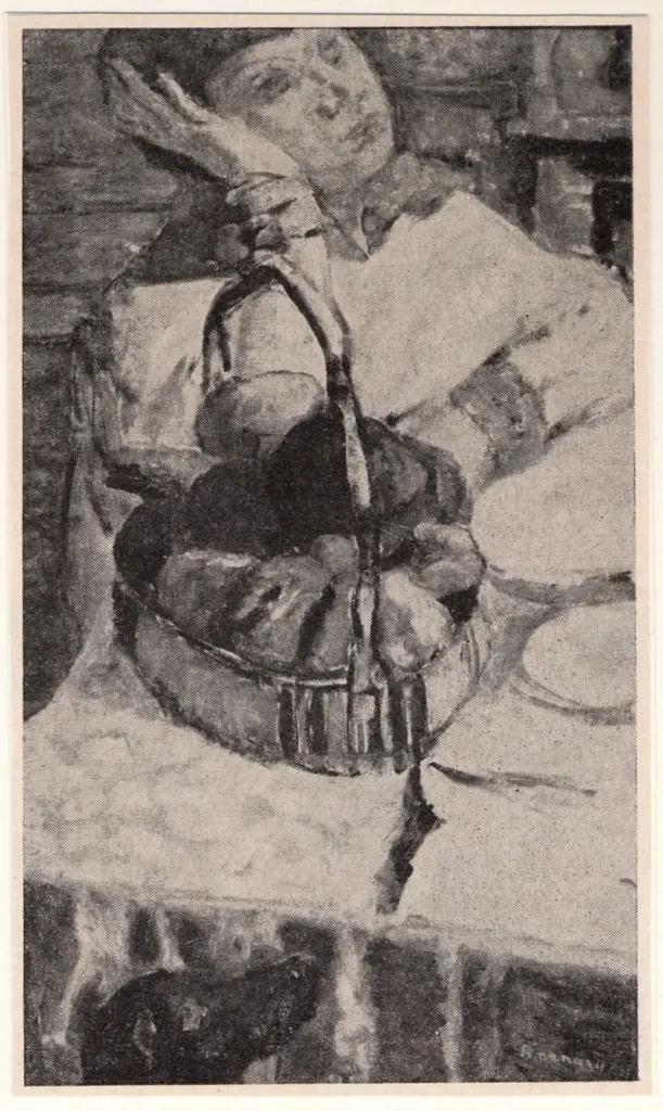 Bonnard, Pierre , Donna con cesta di frutta