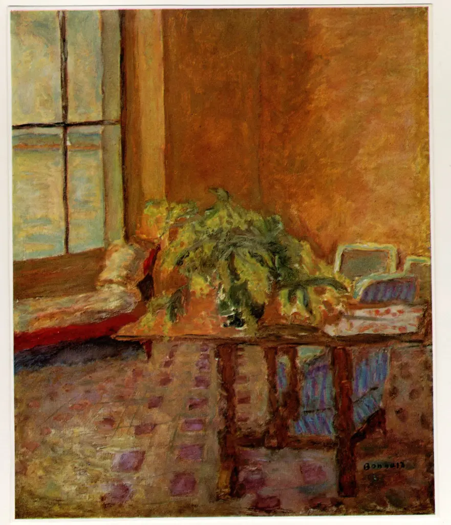Anonimo , Bonnard, Pierre - sec. XX - Interno con mimose , fronte