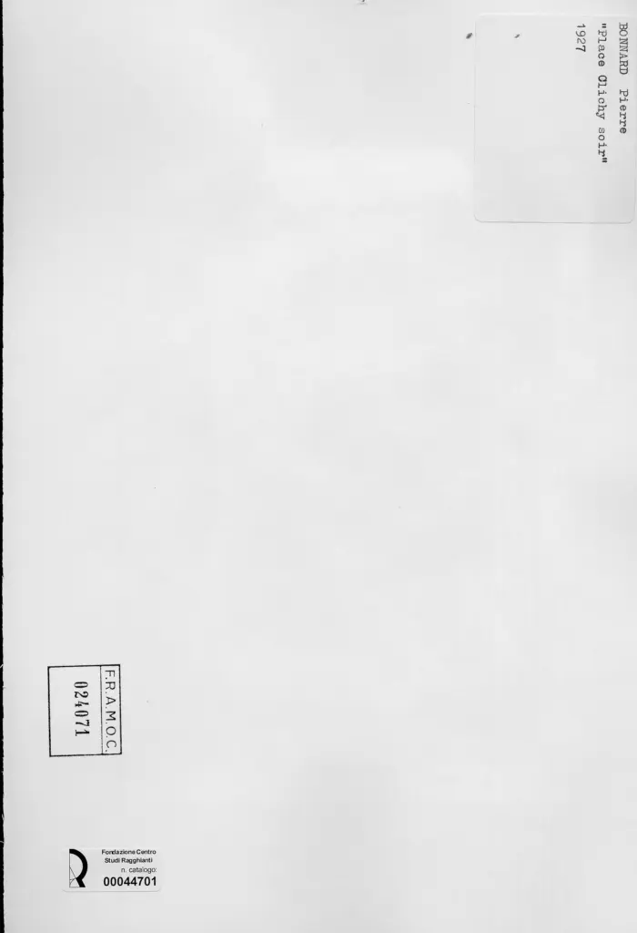 Anonimo , Bonnard, Pierre - sec. XX - Place Clichy soir , retro