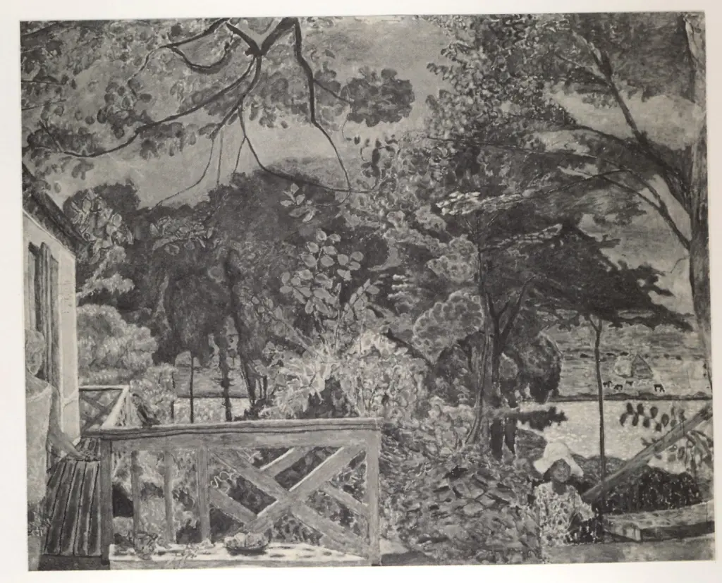 Anonimo , Bonnard, Pierre - sec. XX - La terrazza di Vernon , fronte