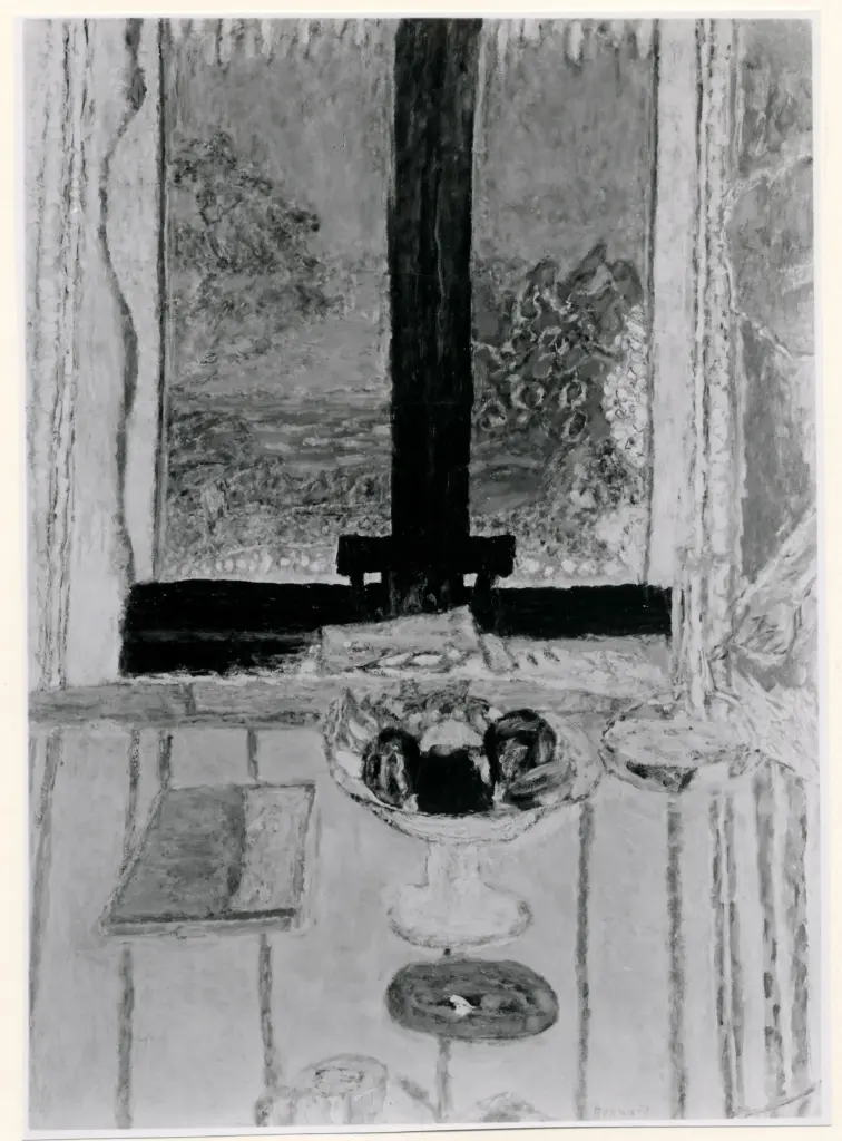 Anonimo , Bonnard, Pierre - sec. XX - Tavolo vicino alla finestra , fronte