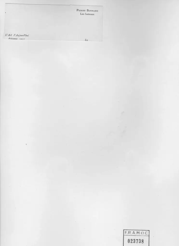 Anonimo , Bonnard, Pierre - sec. XIX/ XX - Les bateaux , retro