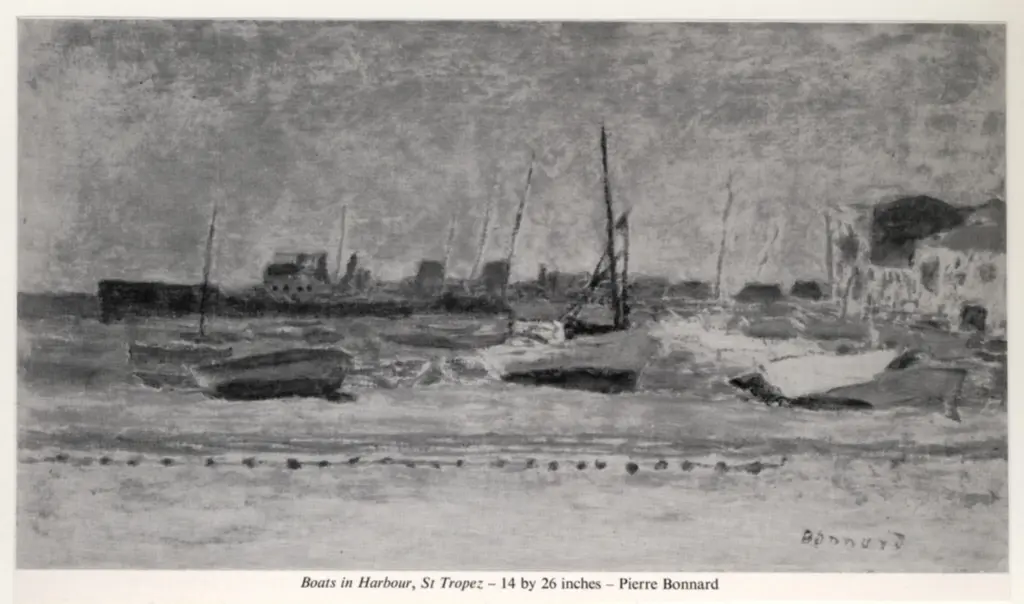 Anonimo , Bonnard, Pierre - sec. XIX/ XX - Boats in Harbour, St. Tropez , fronte