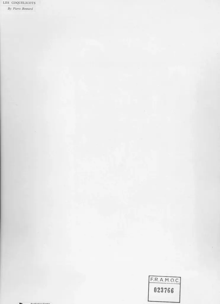 Anonimo , Bonnard, Pierre - sec. XIX/ XX - Les Coquelicots , retro