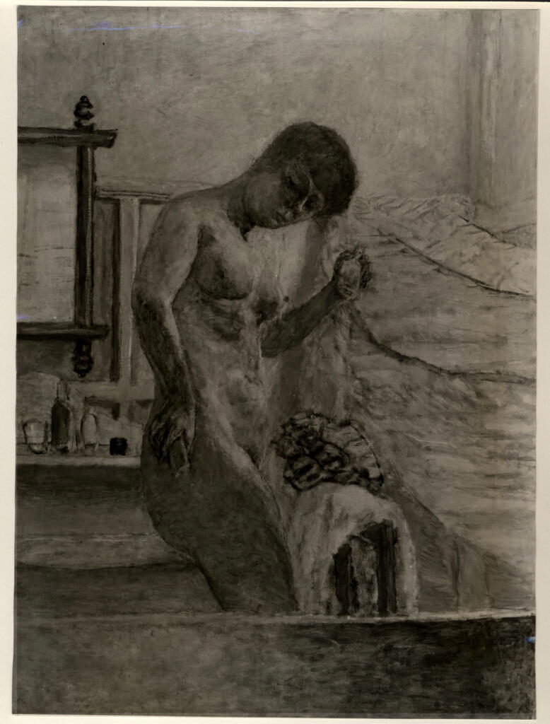 Anonimo , Bonnard, Pierre - sec. XX - Nu débout à sa toilette , fronte