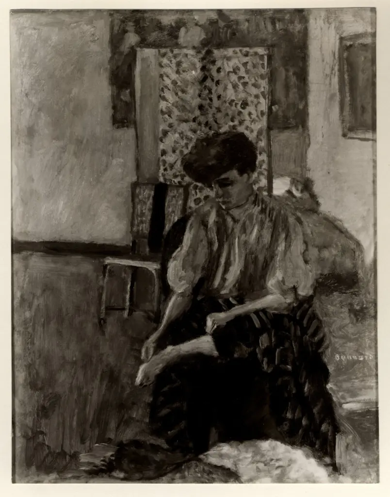 Bonnard, Pierre , Donna seduta