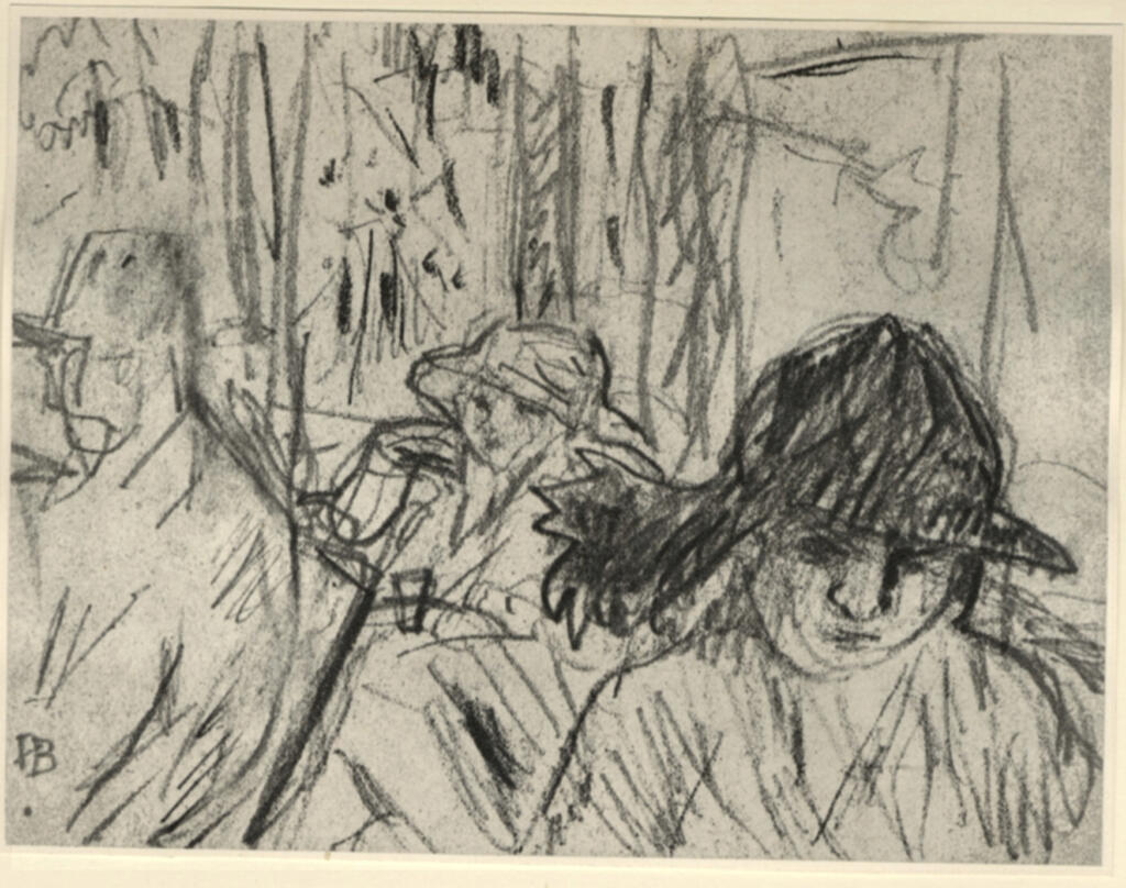 Anonimo , Bonnard, Pierre - sec. XIX/ XX - Persone con cappello , fronte
