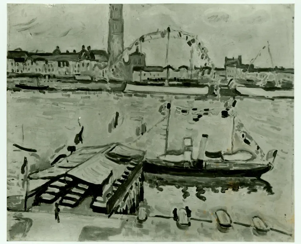 Anonimo , Braque, George - sec. XX - Porto di Anversa , fronte