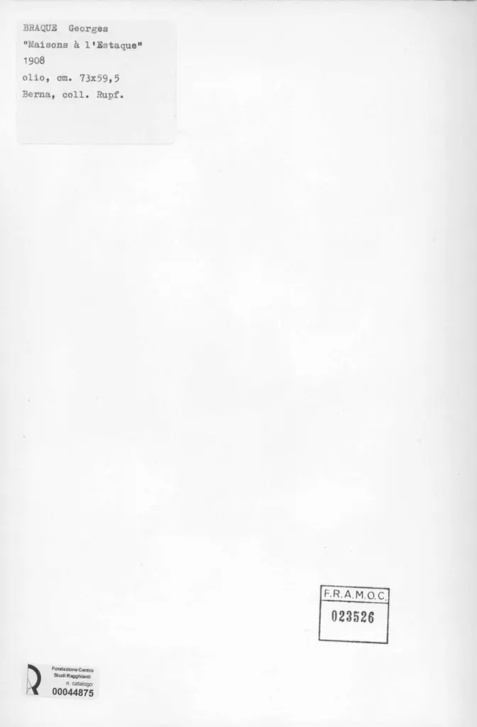 Anonimo , Braque, George - sec. XX , retro