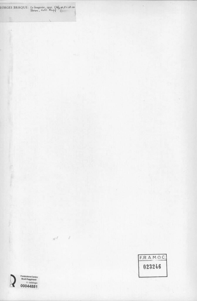 Anonimo , Braque, George - sec. XX , retro