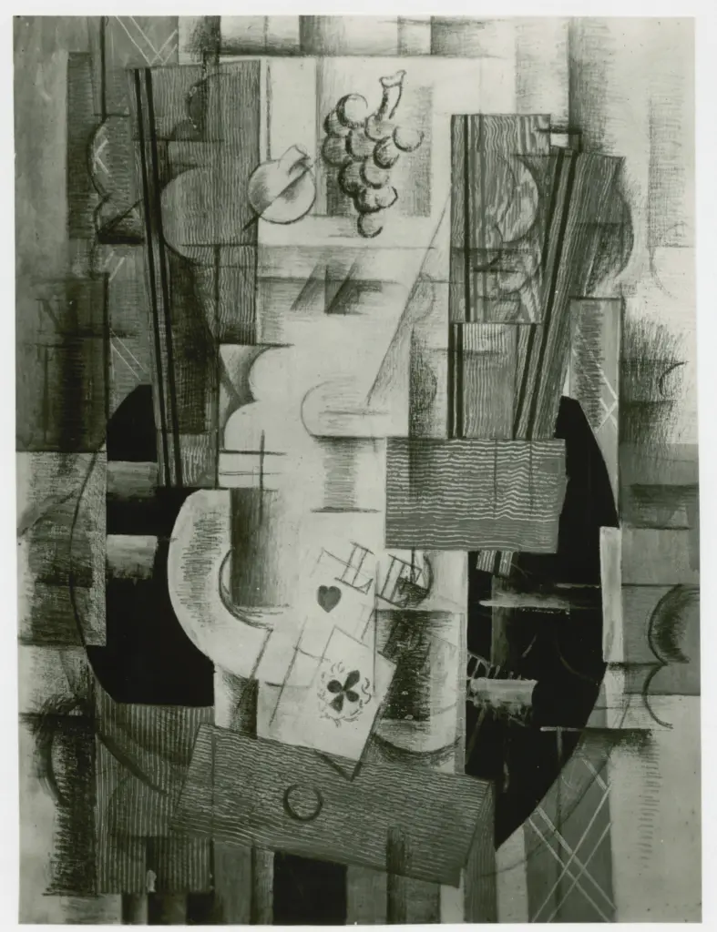 Anonimo , Braque, George - sec. XX - Composizione con asso di fiori , fronte