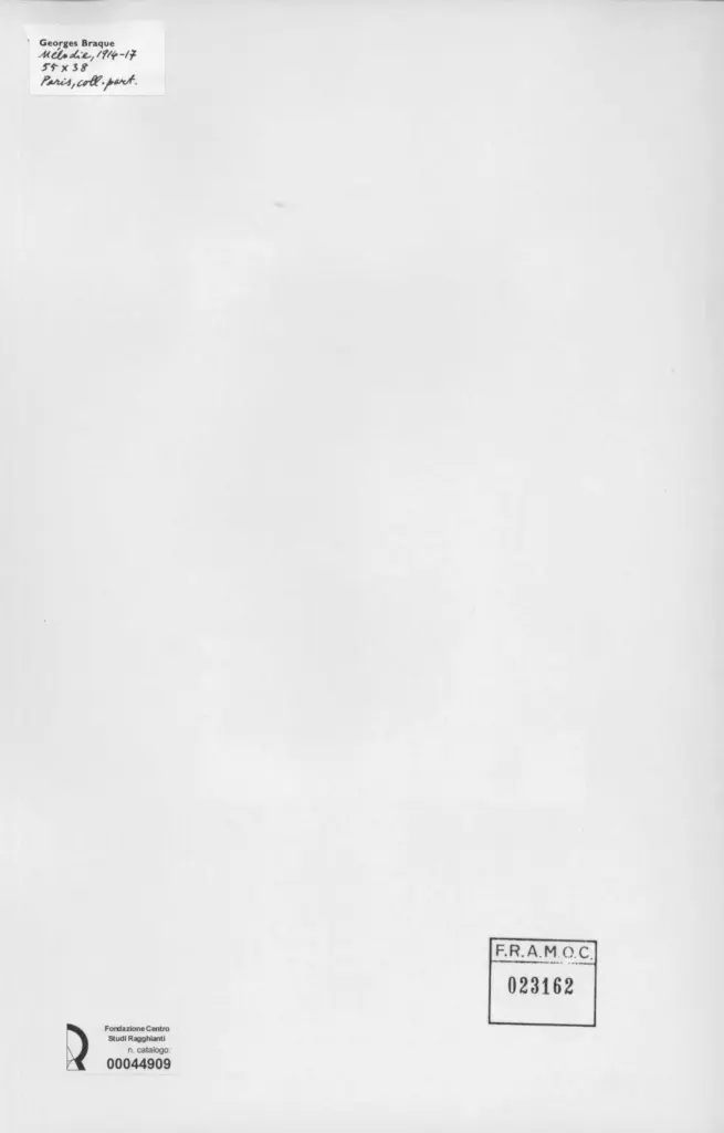 Anonimo , Braque, George - sec. XX - M&eacute;lodie , retro