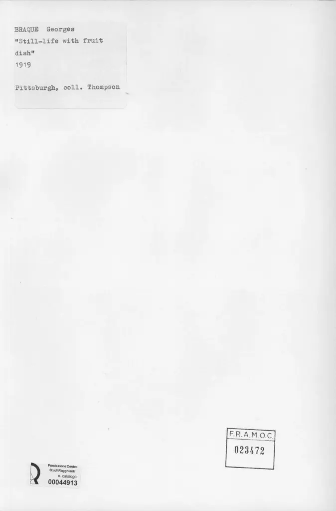 Anonimo, Anonimo , Braque, George - sec. XX - , retro