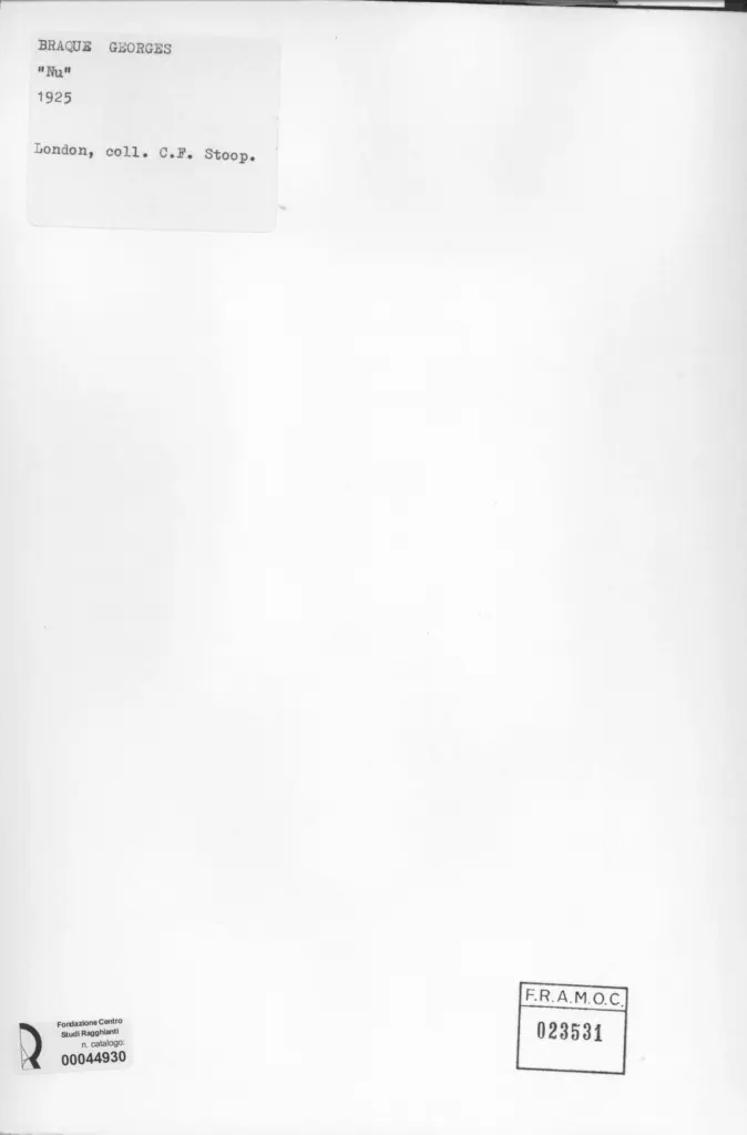 Anonimo , Braque, George - sec. XX , retro