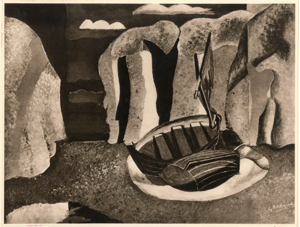 Anonimo , Braque, George - sec. XX - Marine , fronte