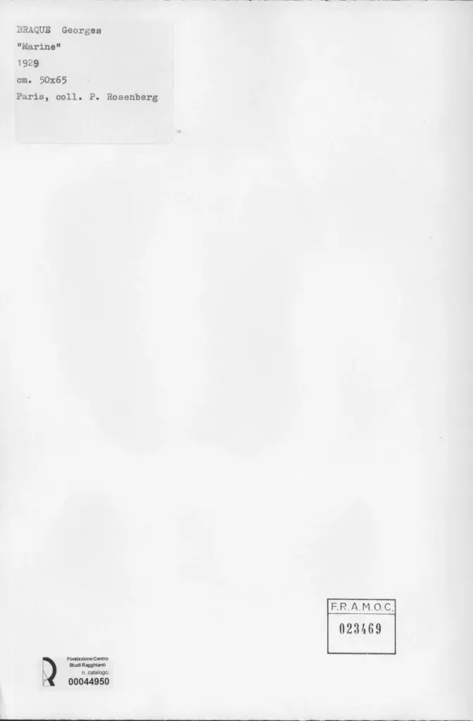 Anonimo , Braque, George - sec. XX - Marine , retro