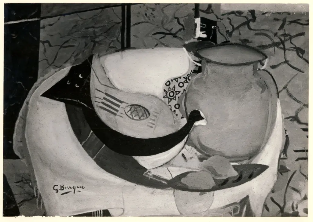 Fotografia Ferruzzi , Braque, George - sec. XX - Natura morta con chitarra , fronte