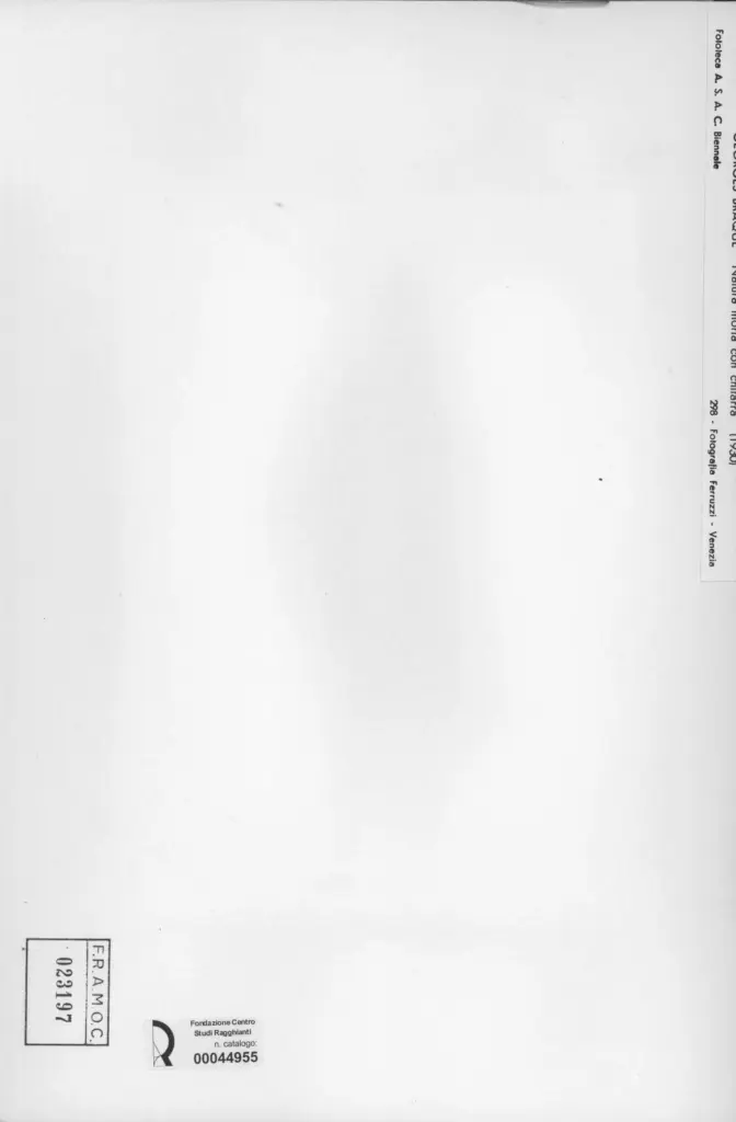 Fotografia Ferruzzi , Braque, George - sec. XX - Natura morta con chitarra , retro