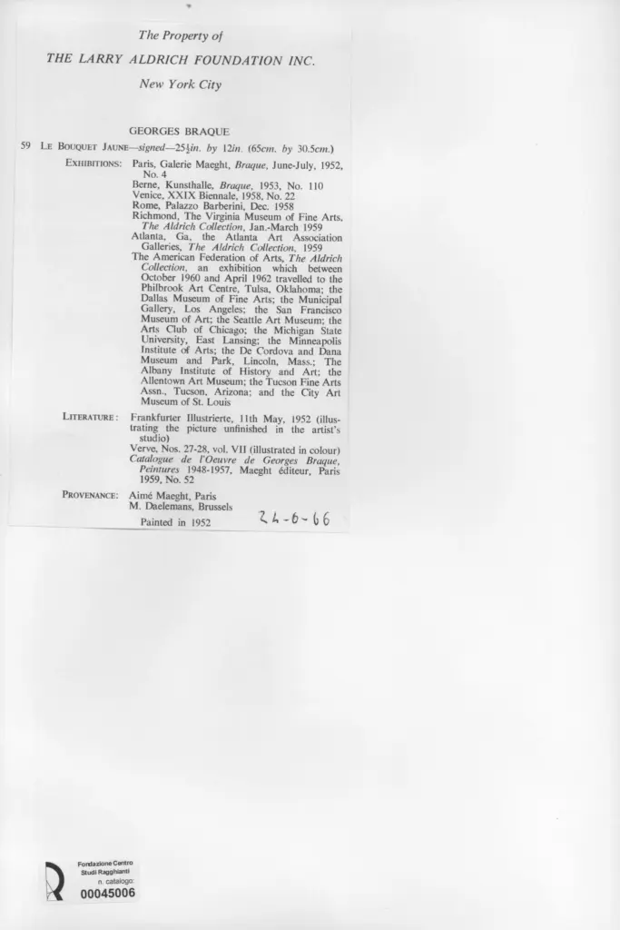 Anonimo , Braque, Georges sec. XX , retro