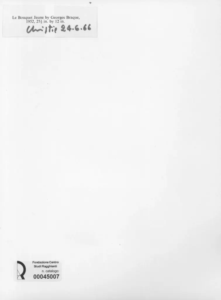 Anonimo , Braque, Georges - sec. XX - Le bouquet jaune , retro