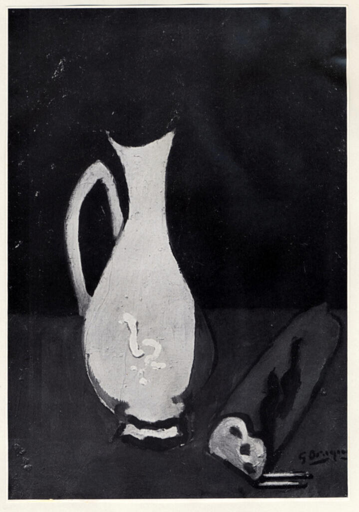 Anonimo , Braque, Georges - sec. XX - Pot blanc, pain et allumettes , fronte