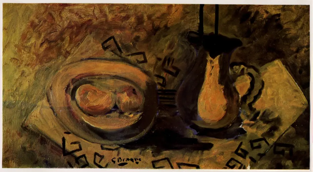 Anonimo , Braque, Georges - sec. XX - Natura morta con brocca , fronte