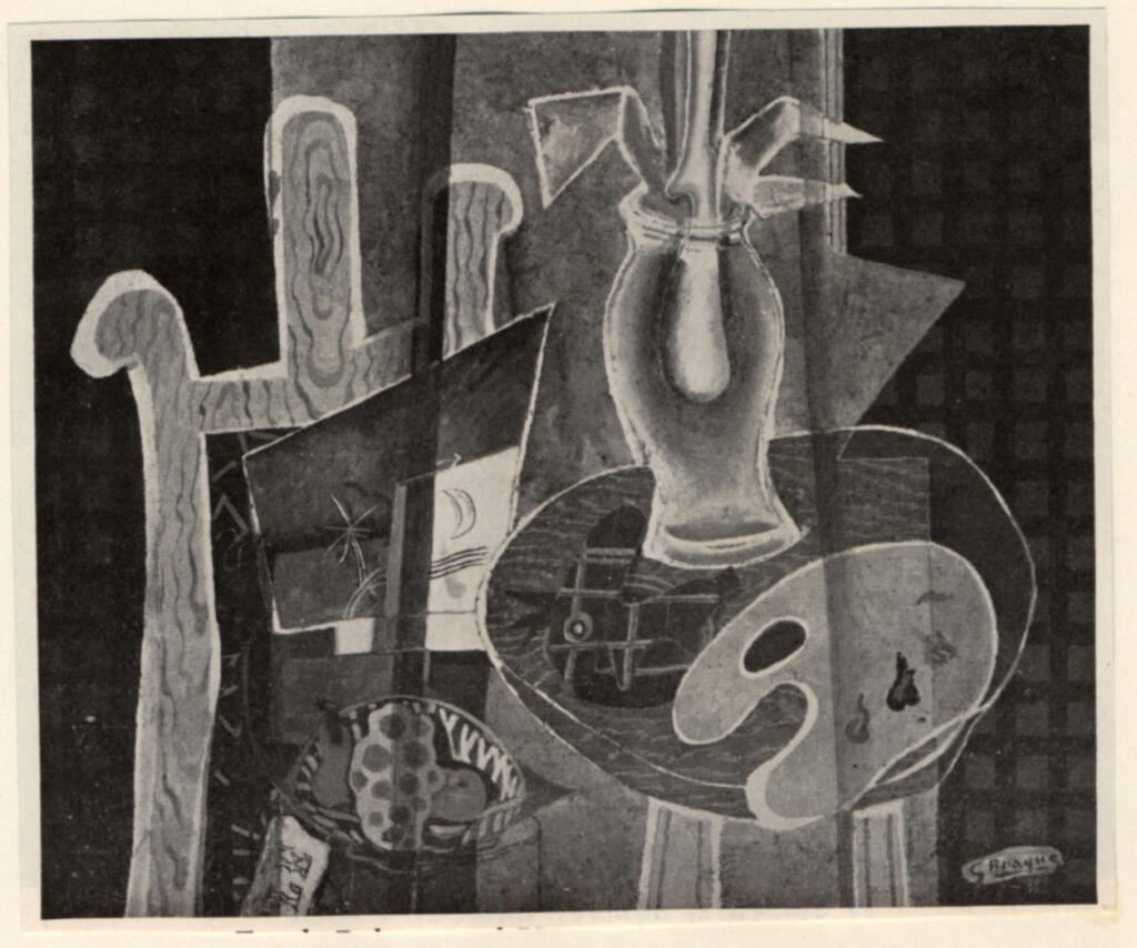 Anonimo , Braque, Georges - sec. XX - Easel, palette and vase , fronte