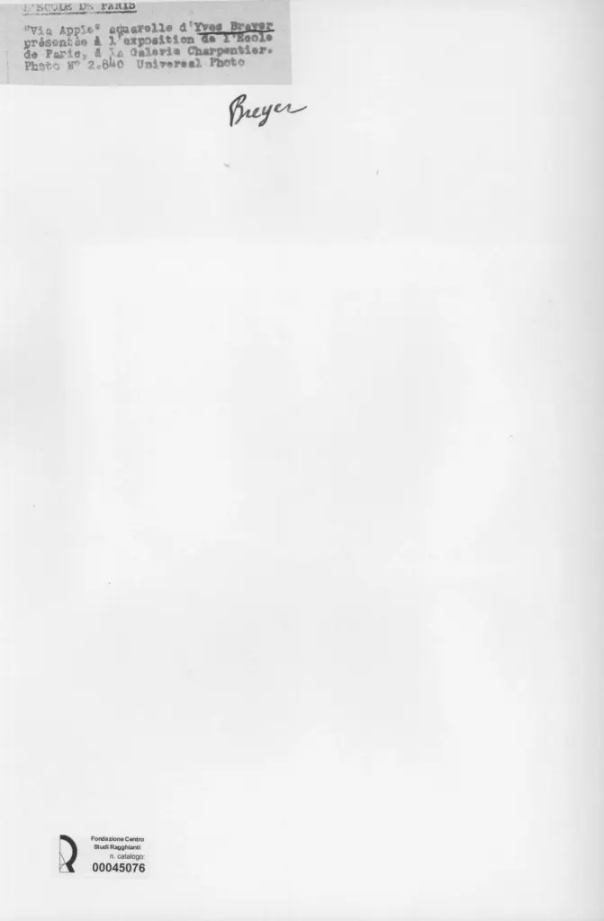 Universal Photo , Brayer, Yves - sec. XX - Via Appia , retro