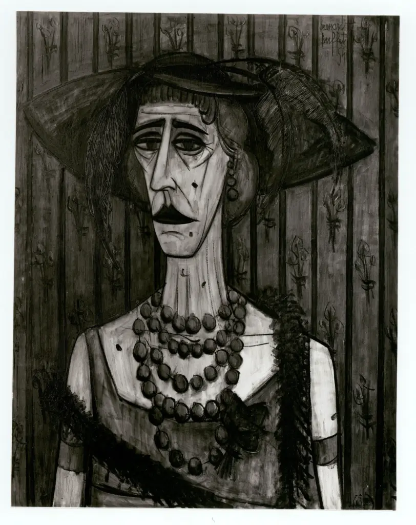 A.F.I. Agenzia Fotografica Industriale , Buffet, Bernard - sec. XX - Donna con il cappello , fronte