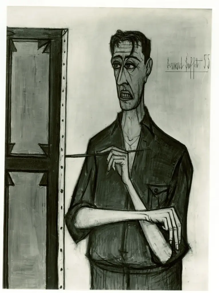 A.F.I. Agenzia Fotografica Industriale , Buffet, Bernard - sec. XX - Autoritratto , fronte