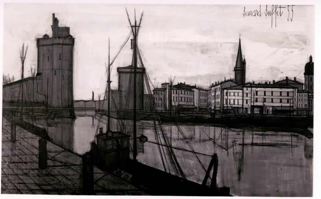 A.F.I. Agenzia Fotografica Industriale , Buffet, Bernard - sec. XX - Porto di La Rochelle , fronte