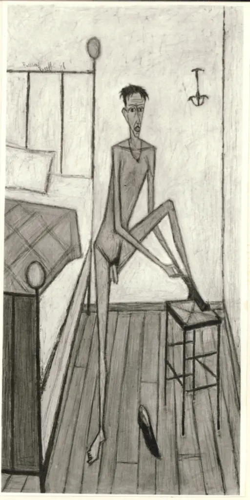 Anonimo , Buffet, bernard - sec. XX - Self Portrait , fronte