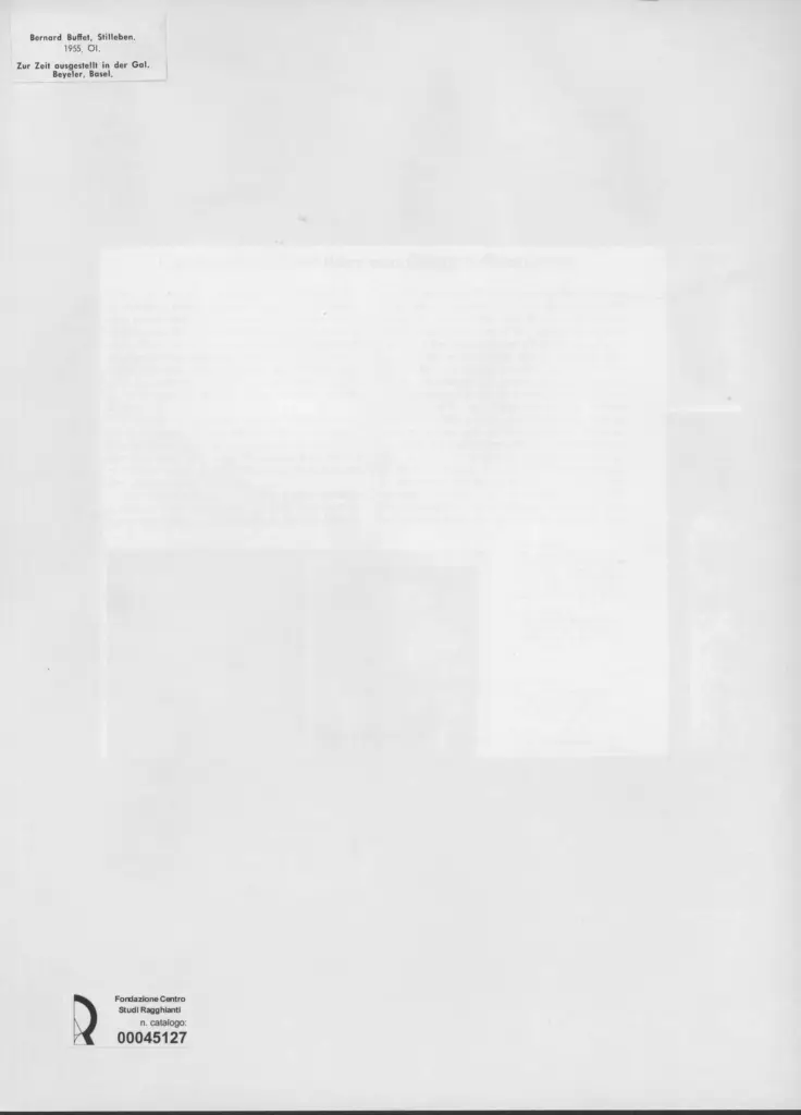 Anonimo , Buffet, bernard - sec. XX , retro