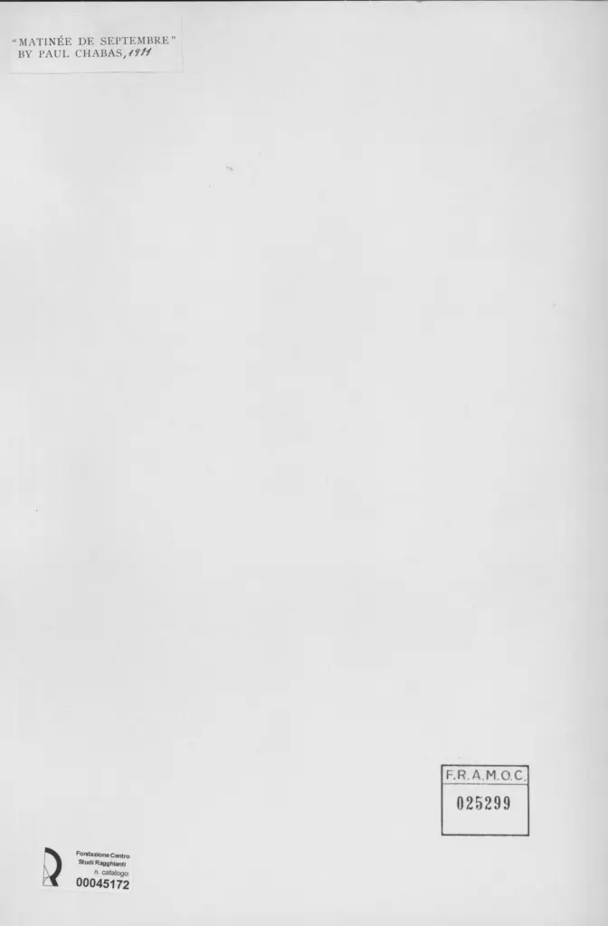 Anonimo , Chabas, Paul - sec. XX - Matin&eacute;e de Septembre , retro