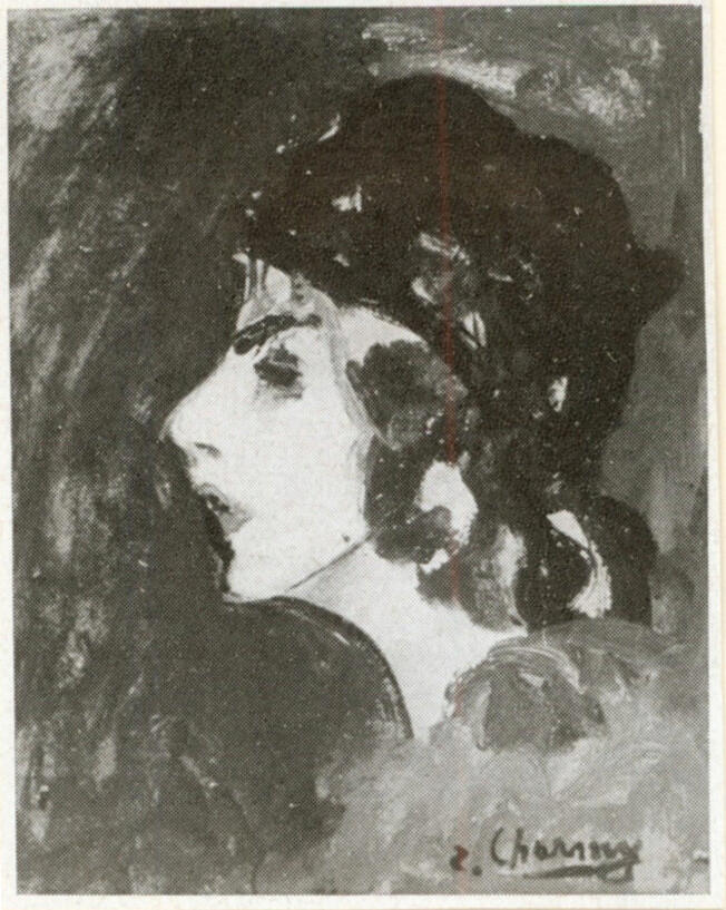 Anonimo , Charmy, Emile - sec. XX - Ritratto della signora Roland Dorgelés , fronte