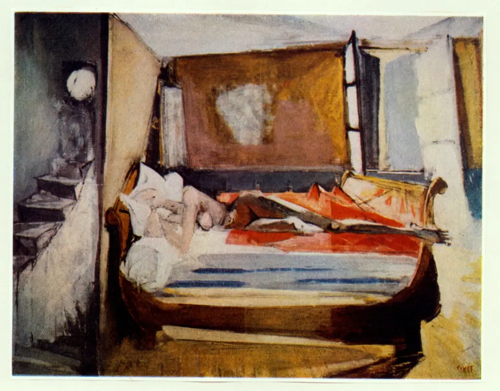 Anonimo , Civet, Andrè - sec. XX - Nude on bed , fronte