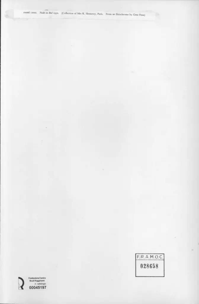 Anonimo , Civet, Andrè - sec. XX - Nude on bed , retro