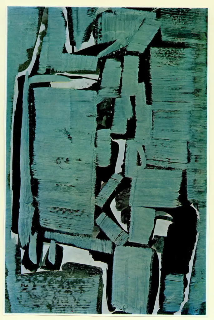 Debr&eacute;, Olivier , Composizione astratta in verde