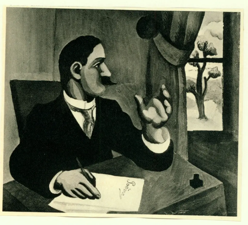 Anonimo , De La Fresnaye, Roger - sec. XX - Le po&eacute;te , fronte