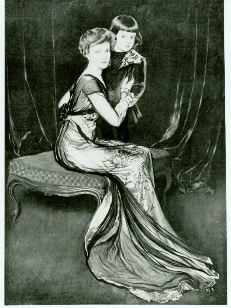 Anonimo , De La Gandara, Antonio - sec. XX - Portrait de Mme de A. , fronte