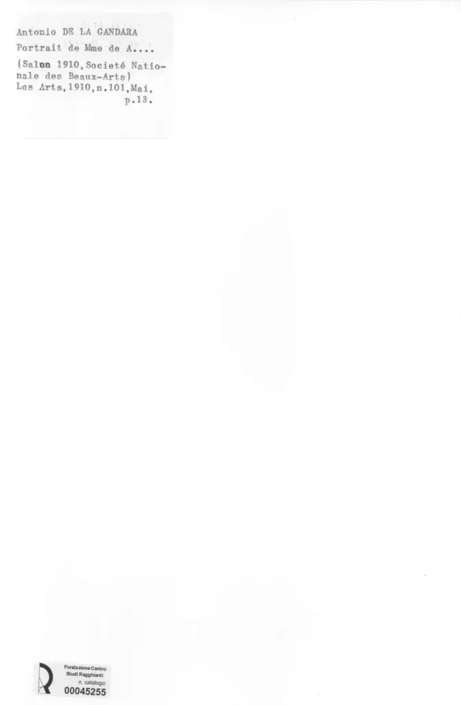 Anonimo , De La Gandara, Antonio - sec. XX - Portrait de Mme de A. , retro
