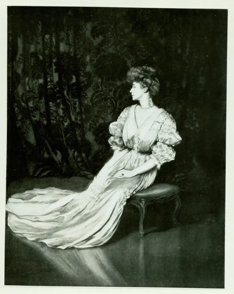 Anonimo , De La Gandara, Antonio - sec. XX - Portrait de Mme Gabriele D'Annunzio , fronte